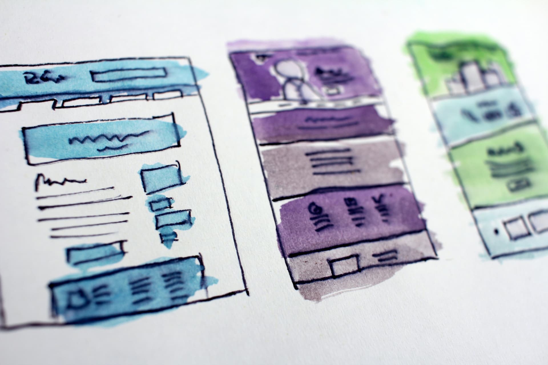 Picture of a UI wireframe